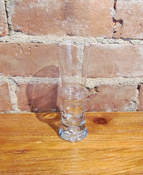 1980's Crystal Cordial Glass Set Of 8 Bar Shot Glasses Unique Set