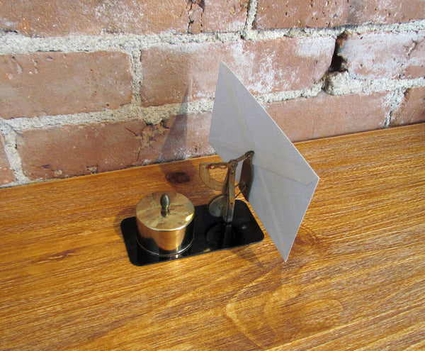 1940's Metal Postal Letter Scale Stamp Dispenser