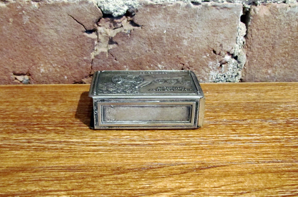 Vintage Gettysburg High Water Mark Monument Matchbox Holder Pennsylvania Souvenir Match Safe Match Box Cover