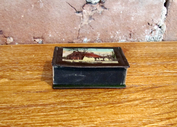 Gettysburg Matchbox Holder Pennsylvania State Memorial Souvenir Match Box Case