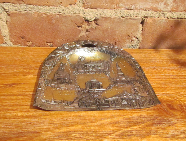 1937 Gettysburg Souvenir Crumb Catcher Vintage Civil War Table Butler Dust Pan