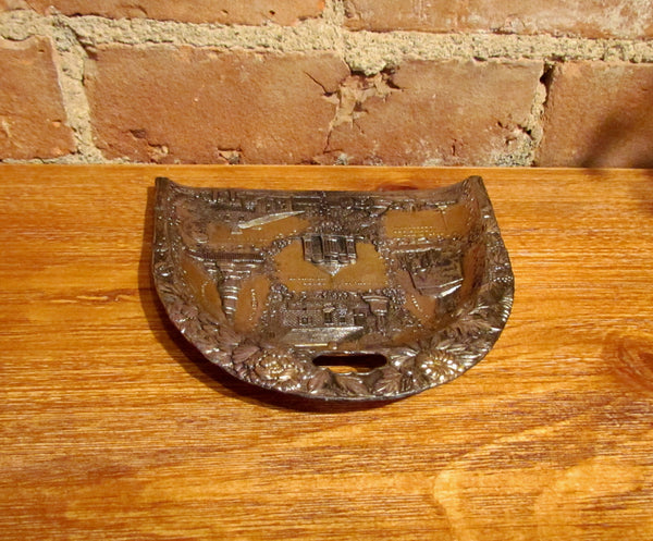 1937 Gettysburg Souvenir Crumb Catcher Vintage Civil War Table Butler Dust Pan