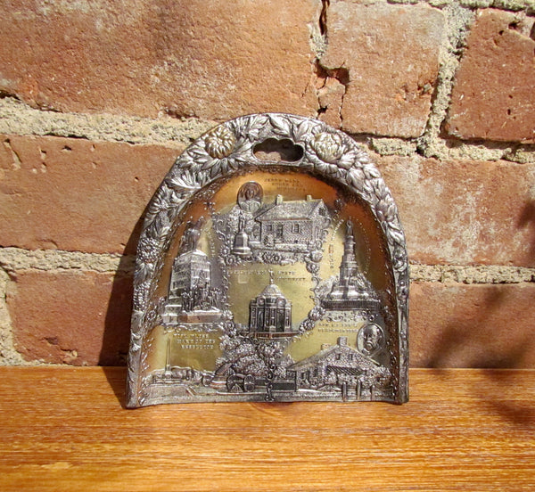 1937 Gettysburg Souvenir Crumb Catcher Vintage Civil War Table Butler Dust Pan
