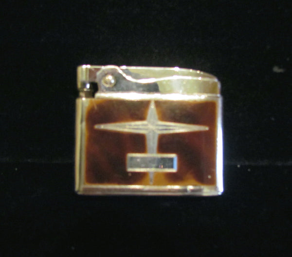 1949 Ronson Adonis Enamel Pocket Lighter In Original Pouch And Box Working Condition