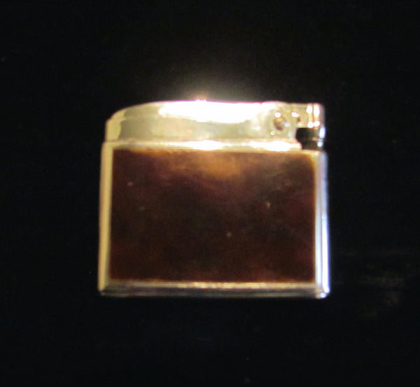 1949 Ronson Adonis Enamel Pocket Lighter In Original Pouch And Box Working Condition