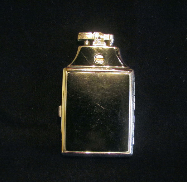 Ronson Master Case Lighter Black Enamel Vintage Cigarette Case Working Condition