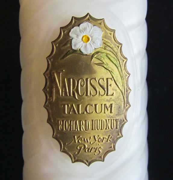 Richard Hudnut Talcum Powder Bottle Narcisse Talcum Powder Bottle Unused Excellent Condition Full Bottle