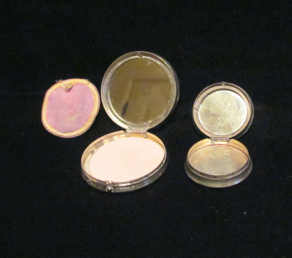 1917 Melba Powder Compact And Matching Rouge Compact Set