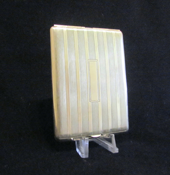 Circa 1900s EAM Silver Cigarette Case Business Card Case Credit Card Holder