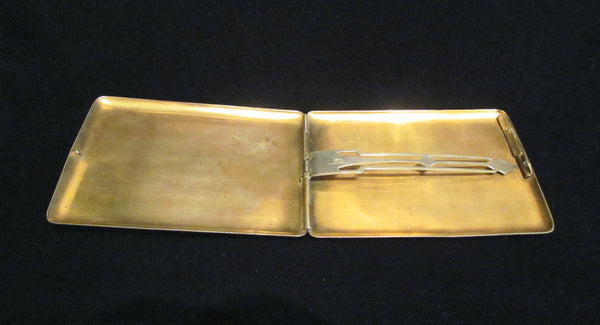 Circa 1900s EAM Silver Cigarette Case Business Card Case Credit Card Holder