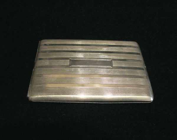 Circa 1900s EAM Silver Cigarette Case Business Card Case Credit Card Holder
