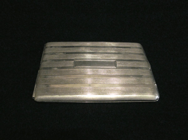 Circa 1900s EAM Silver Cigarette Case Business Card Case Credit Card Holder