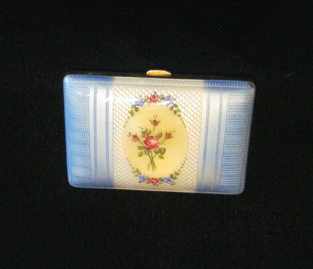 ladies cigarette cases Buxton Women's Leather Framed Case Wallet with Floral Emboss or other small necessities. 1930s Guilloche Cigarette Case Gold
