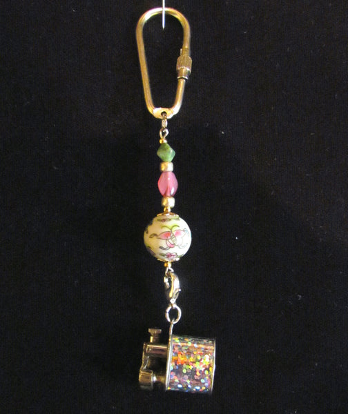 Vintage Lift Arm Lighter Keychain OOAK Handmade Key Chain Detachable Working Lighter