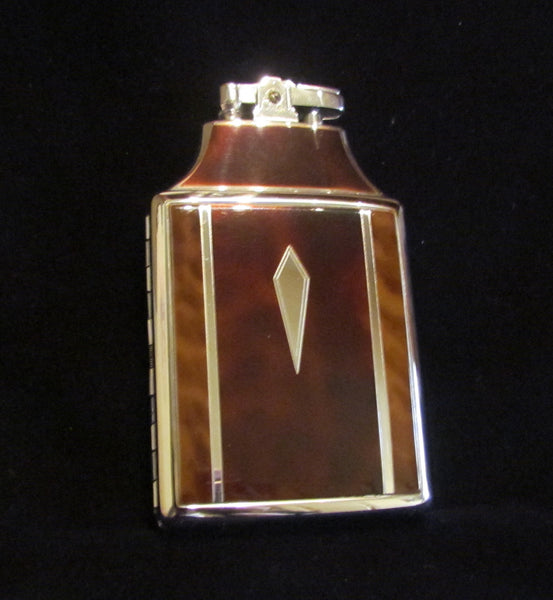 Ronson Case Lighter Master Case Cigarette Case 1930s Tortoise Shell Enamel Unused Mint Condition In Original Box