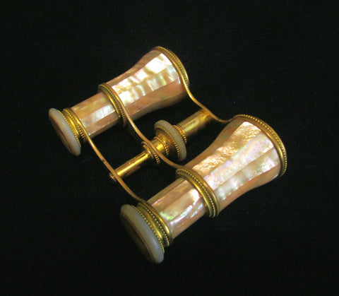 LeMaire Fi Opera Glasses 1800s Paris Binoculars Antique Mother Of Pearl Theater Glasses EXCELLENT WORKING CONDITION