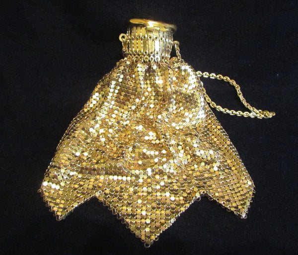 Whiting And Davis Gate Top Purse Vintage Beggars Bag 1920s Accordion Purse Antique Purse Gold Mesh Gatetop EXCELLENT CONDITION