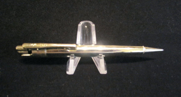 Vintage Pencil Lighter 1950s Silver Knight Propelling Mechanical Pencil Lighter Working