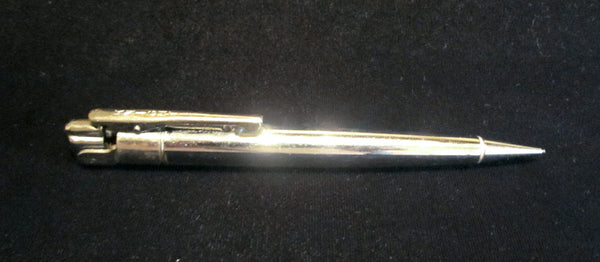 Vintage Pencil Lighter 1950s Silver Knight Propelling Mechanical Pencil Lighter Working