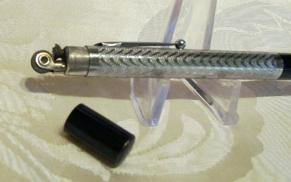 1950s Mechanical Pencil Lighter Silver Propelling Pencil Lighter Working Condition