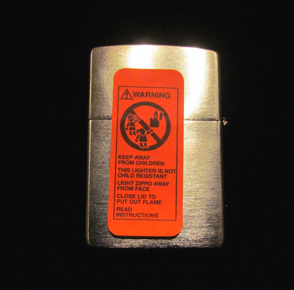 Zippo Silver Lighter USA Sealed Unused Pocket Lighter In Original Case Crown Motif