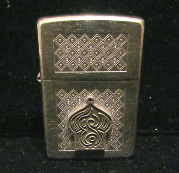Zippo Silver Lighter USA Sealed Unused Pocket Lighter In Original Case Crown Motif