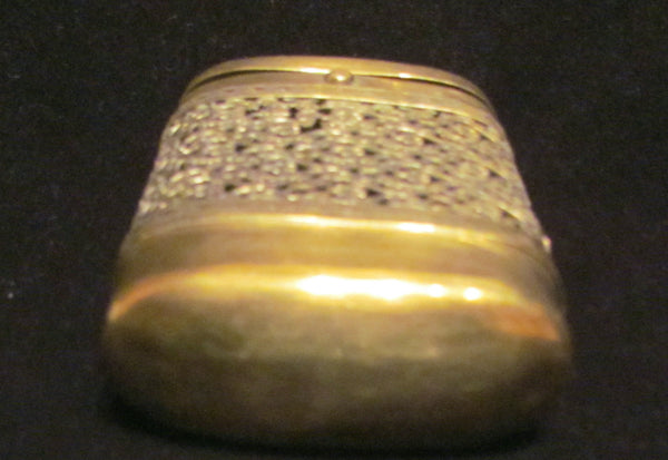 Antique Cigarette Case 1900s Gold Filigree Vesta Case Ornate Cigarette Holder EXTREMELY RARE