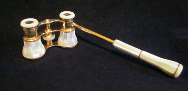 Antique Paris Opera Glasses 1800's Mother Of Pearl Binoculars Theater Glasses Badere