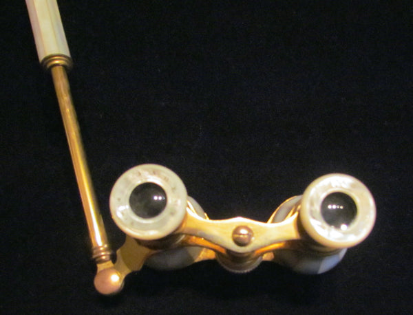 Antique Paris Opera Glasses 1800's Mother Of Pearl Binoculars Theater Glasses Badere