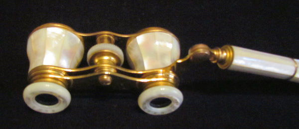 Antique Paris Opera Glasses 1800's Mother Of Pearl Binoculars Theater Glasses Badere