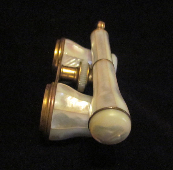 Antique Paris Opera Glasses 1800's Mother Of Pearl Binoculars Theater Glasses Badere