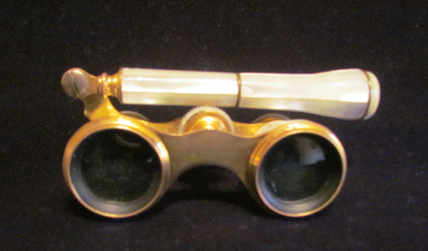 Antique Paris Opera Glasses 1800's Mother Of Pearl Binoculars Theater Glasses Badere