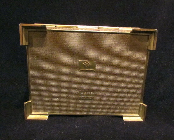 Vintage Cigarette Box Dispenser 1940's Japan Brass Tabletop Cigarette Case