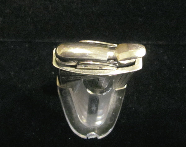 Evans Spitfire Lighter 1940s Silver Lighter Art Deco Working Pocket Lighter
