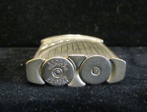 Evans Spitfire Lighter 1940s Silver Lighter Art Deco Working Pocket Lighter