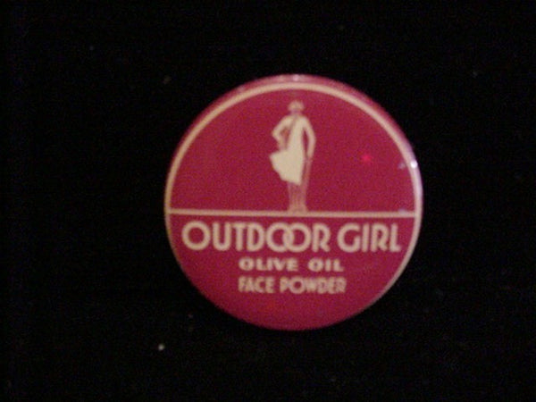 Outdoor Girl Tin Art Deco Powder & Lip Rouge Vintage Advertising Sample Tins Rare Set