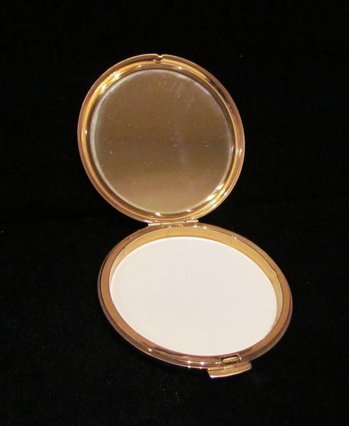 Vintage Stratton Compact Enamel Western Compact Powder Mirror Compact UNUSED EXCELLENT CONDITION