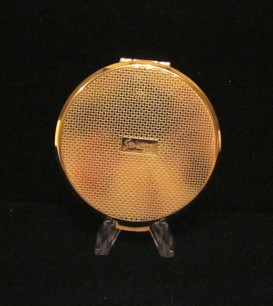 Vintage Stratton Compact Enamel Western Compact Powder Mirror Compact UNUSED EXCELLENT CONDITION