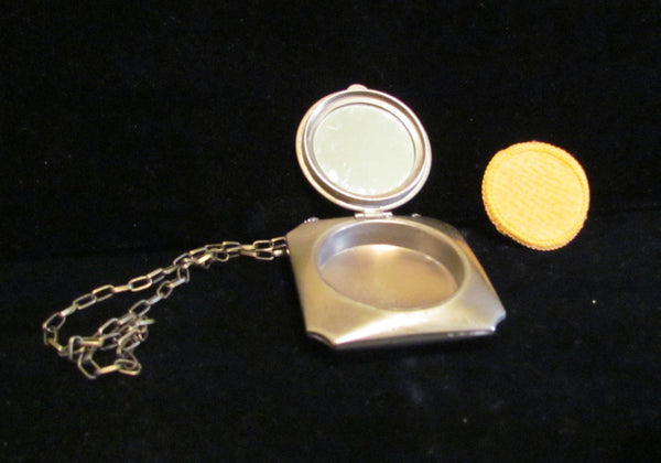 1920's Powder & Mirror Compact Wristlet Purse Art Deco Dance Purse