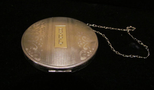 Vintage Sterling Silver Compact Elgin American Dance Purse Edwardian