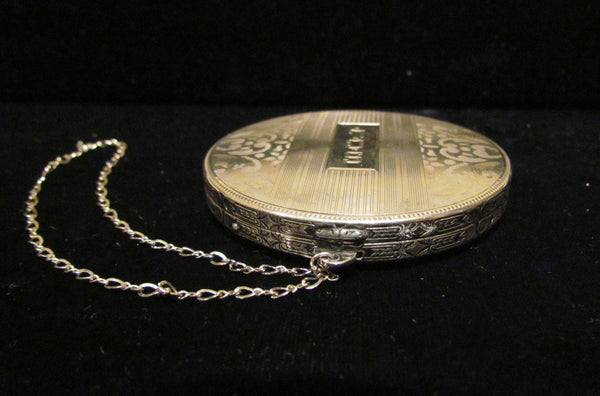 Vintage Sterling Silver Compact Elgin American Dance Purse Edwardian