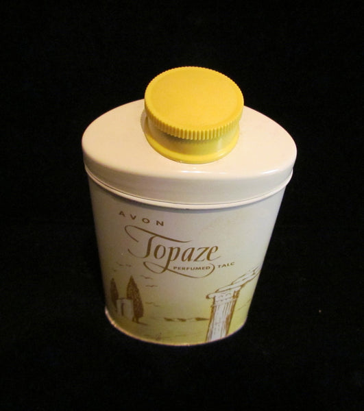 Avon Powder Tin Topaze Powder Perfumed Talcum Powder Full & Unused