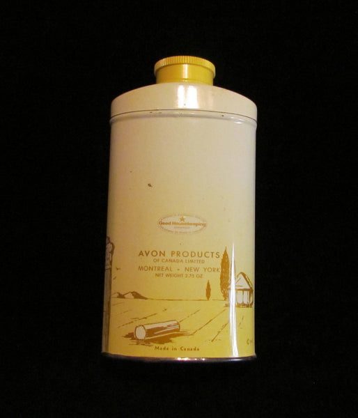 Avon Powder Tin Topaze Powder Perfumed Talcum Powder Full & Unused