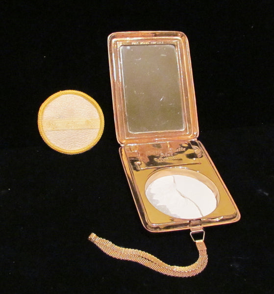 1920's Compact Purse Vintage Mavis Vivaudou Compact Gold Compact Powder Compact Rouge Compact RARE