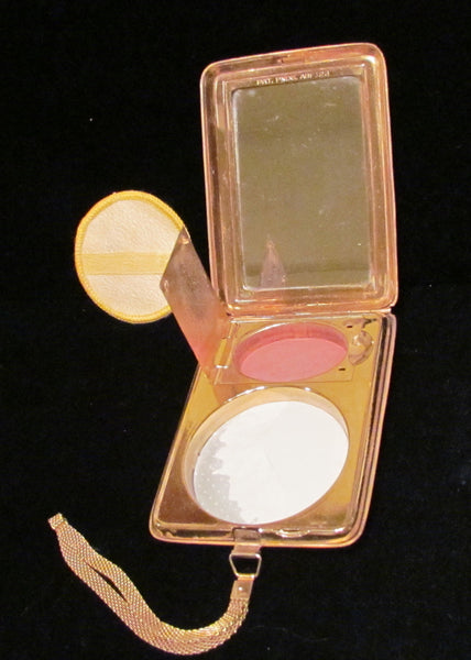 1920's Compact Purse Vintage Mavis Vivaudou Compact Gold Compact Powder Compact Rouge Compact RARE