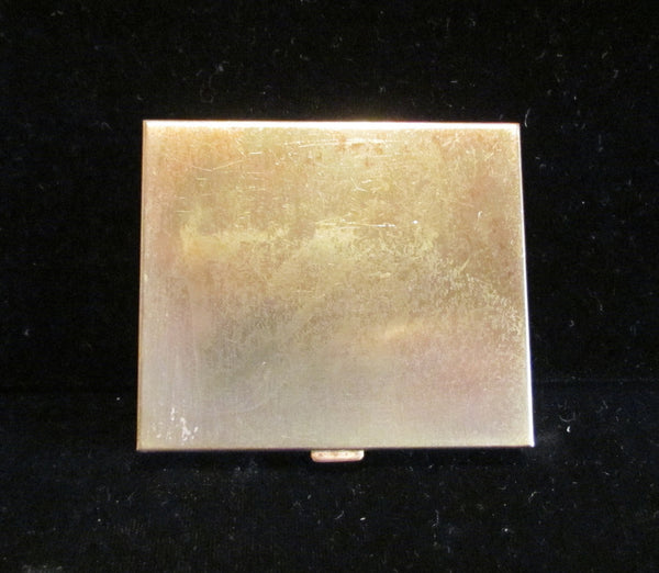1940's Mother Of Pearl Powder Mirror Compact MOP
