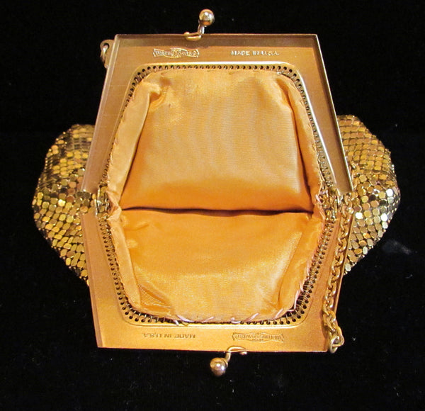 Whiting And Davis Gold Mesh Purse 1930s Handbag Wedding Purse Bridal Bag
