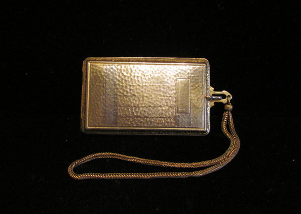 Evans Compact 1910s Dance Purse Powder Mirror And Rouge Wristlet