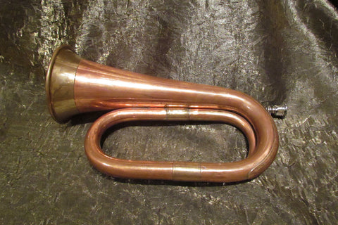 1940's Bugle Military Bugle Copper & Brass Bugle Vintage Bugle Vintage Instrument Horn