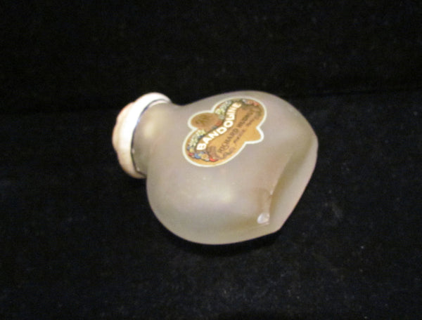 Richard Hudnut Perfume Bottle 1920's Bandoline Frosted Or Satin Glass Bottle Rare